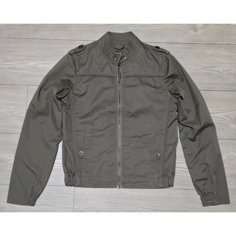 Volcom Jacket Women's Size Medium Bomber Style Biker Grunge‎ Brown Pacsun Skate